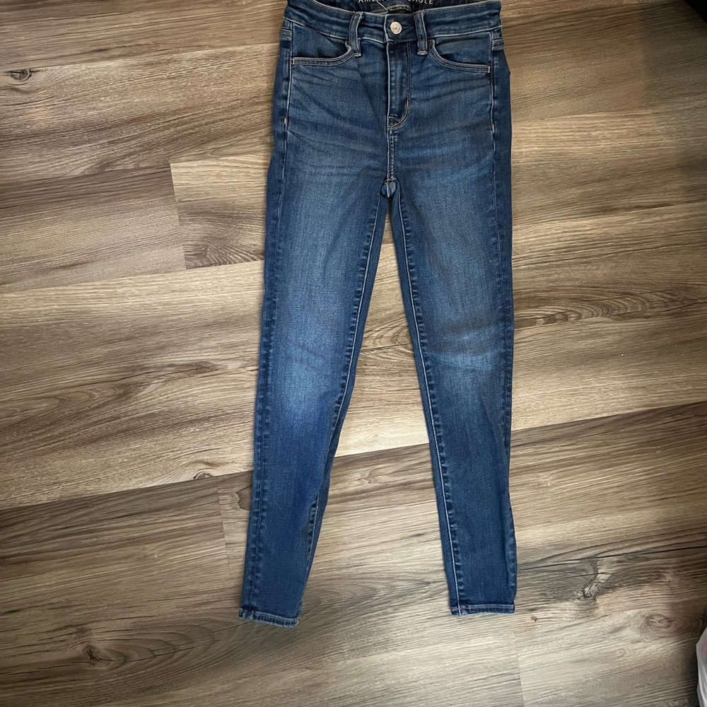 American Eagle Outfitters Dark Blue Skinny Jeans